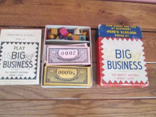 Big Business Money Game 1936 Transogram