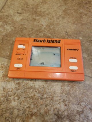 Radio Shack Tandy Shark Island Vintage Electronic Handheld Video (no Sound)