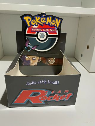 Pokemon Team Rocket Empty Booster Box