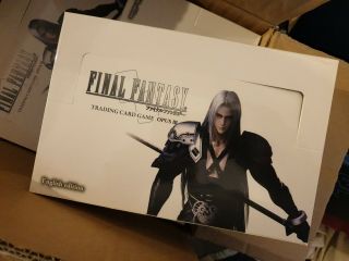 Final Fantasy Tcg Opus 3 / Iii Booster Box.  And Plus A Game Mat