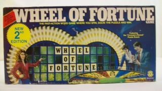 Wheel Of Fortune Board Game 2nd Edition 1985 Pressman Complete