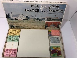 Vintage Rich Farmer Poor Farmer Board Game Rare Mclay 1978 Complete 3