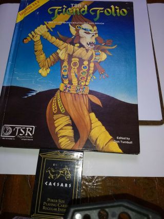 Ad&d Fiend Folio - 1981 Tsr Advanced Dungeons Dragons 2nd Ed Ex Cond