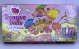 1992 Pressman Treasure Trolls Search For The Wishtones Board Game - Complete Cib