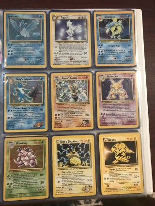 A Bunch Of Wotc Pokemon Cards Including 8 Holos,  Nidoking,  Togetic,  Articuno