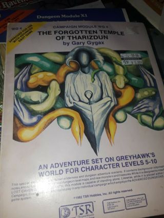 Wg4 The Forgotten Temple Of Tharizdun Dungeons & Dragons Ad&d Greyhawk Tsr9065 1