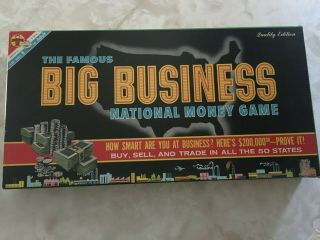 Vintage Big Business National Money Board Game 1959 Complete