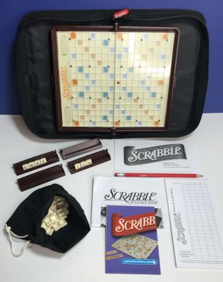 Scrabble Crossword Game Folio Travel Edition Hasbro 2001 Complete