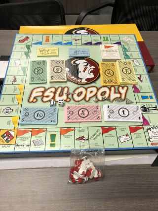 FSU Opoly Monopoly Board Game Florida State University Seminoles 2 to 5 Players 3