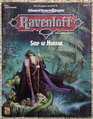 Ra2 - Ship Of Horror - Ravenloft - Advanced Dungeons & Dragons - Ad&d Tsr