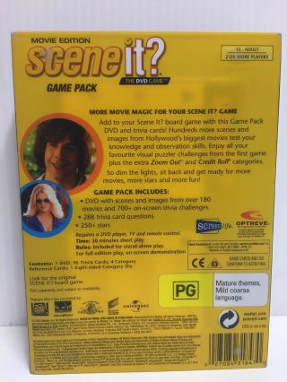 Scene it? The DVD Game - Movie Edition Game Pack 2005 Complete & VGC MATTEL 2