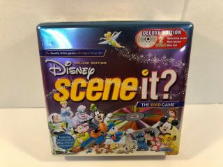 Scene It? Disney Deluxe Edition Dvd Game Tin By Screenlife 2005 Complete