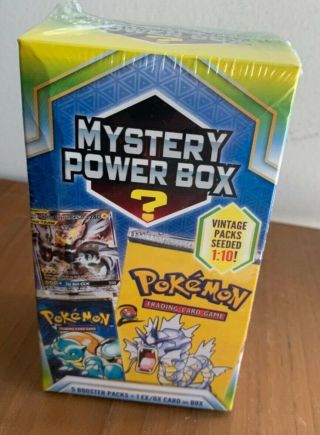 Pokémon Mystery Power Box,  Includes 5 Booster Packs,  1 Ex/gx Card