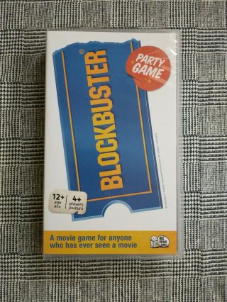 The Blockbuster Party Game Movie Trivia Board Game Night Ages 12,  Vhs Case.