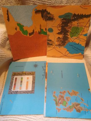 Dungeons And Dragons Forgotten Realms Campaign Setting Maps 1987