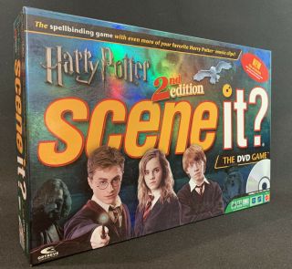 Harry Potter Scene It? 2nd Edition Dvd Board Game Mattel Complete Screen Life