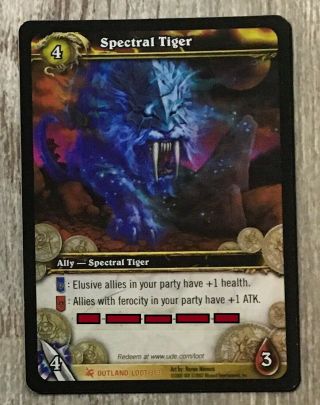 World of Warcraft TCG loot cards Spectral Tiger, 2