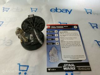 Star Wars Miniatures Hoth Trooper With Atgar Cannon & Card