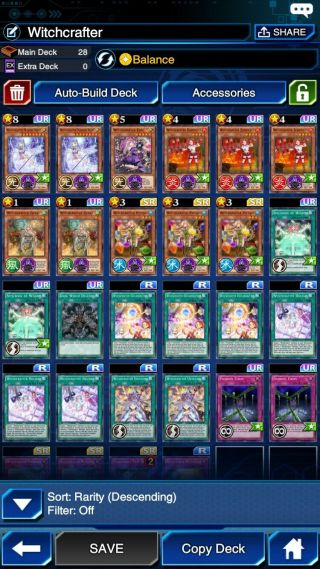 Yugioh Duel Links Account Top Of Top Tier 1 Witchcrafter,  Evil Eye And More