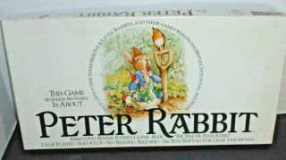 Vintage Beatrix Potter The Peter Rabbit Board Game Parker Brothers Complete