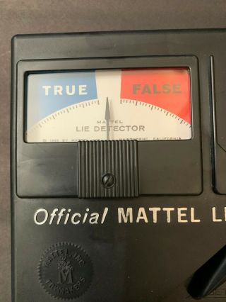 1960 Lie Detector Board Game REPLACEMENT LIE DETECTOR MACHINE Mattel Vintage 2