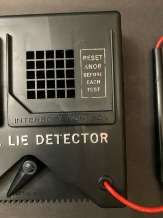 1960 Lie Detector Board Game REPLACEMENT LIE DETECTOR MACHINE Mattel Vintage 3
