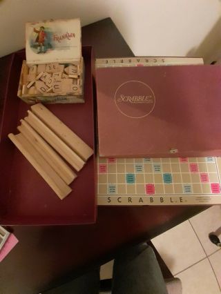 Vintage Selchow And Righter Scrabble Crossword Game