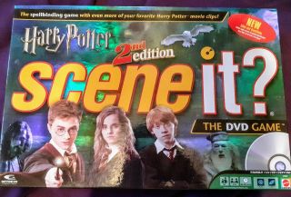 Harry Potter Scene It? 2nd Edition (2007) Dvd Board Game 100 Complete Euc