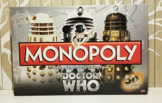 Dr Doctor Who 50th Anniversary Monopoly Collectors Edition Sci - Fi Tardis Game