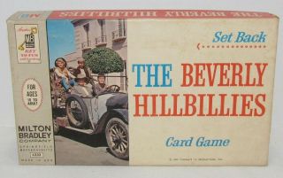 1963 The Beverly Hillbillies Set Back Card Game,  Milton Bradley