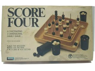 Vintage Score Four Board Game Made In Usa By Lakeside -