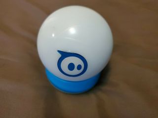 White Orbotix Sphero 2.  0 Ball Blue Base No Power Cord