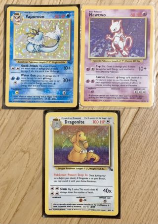 1st Edition Rare Holo Pokemon Cards 1995 1x Card Of Your Choice