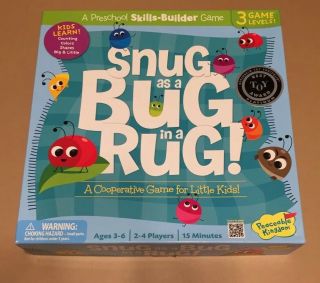 Peaceable Kingdom Snug As A Bug In A Rug Preschool Skills Builder Game Complete