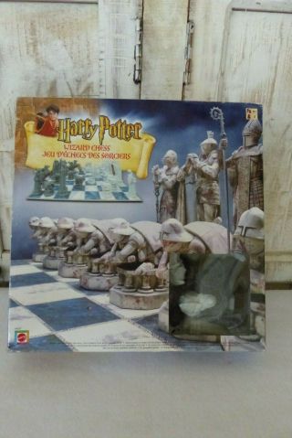 Harry Potter Wizard Chess Set 2002 Mattel 43533 Complete W/box - Great Cond