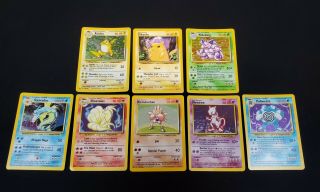Pikachu E3 Gold Stamp Promo 58/102 Yellow Cheeks,  7 Holo Wotc Pokemon Cards