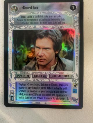 Decipher Star Wars Ccg General Solo (foil)