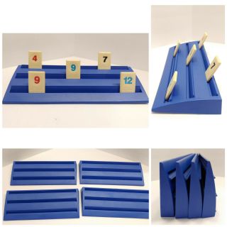Pressman Rummikub Game 4 Replacement Tile Trays - Can Use For Dominoes Scrabble