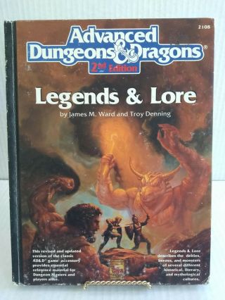 Advanced Dungeons And Dragons Legends And Lore 2nd Edition