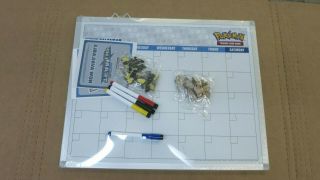 Pokemon Event Calander Ultra Pro Dry Erase Board Pikachu & Eevee Magnets 16 X 20