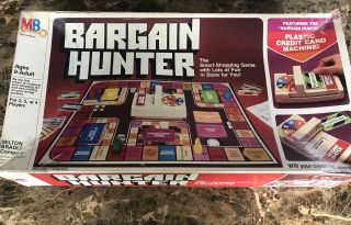 Vintage 1981 Mb Bargain Hunter Board Game Milton Bradley - Missing One Piece