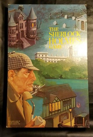 Vintage 1974 Cadaco Sherlock Holmes Board Game 100 Complete