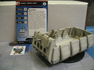 Star Wars Miniatures Force Unleashed Rebel Troop Cart With Card 21/60