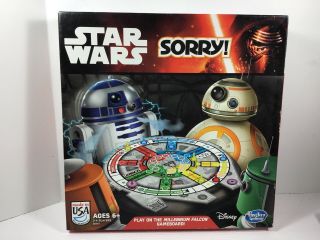 Star Wars Sorry Hasbro Disney Board Game Millennium Falcon Gameboard