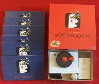 Scattergories.  Vintage 1998 Board Game By Milton Bradley Complete Family Fun