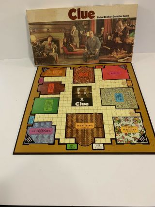 Parker Brothers Clue 1972 Detective Board Game Complete Vintage 2