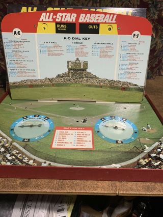 Vintage 1968 All Star Baseball Game Board Game Cadaco Inc Parts Only