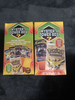 Pokemon Mystery Power Box 5 Booster Packs |1:5 Vintage Packs | Ships Now