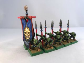 Goblin Regiment - Warhammer Fantasy Battles - 10 Painted Games Workshop Plastic