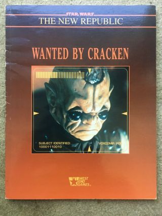 Star Wars The Roleplaying Game - Wanted By Cracken - West End Games